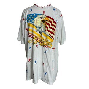 Vintage T Shirt Size XL Bald Eagle Fighter Jet Cant Touch This Desert Storm